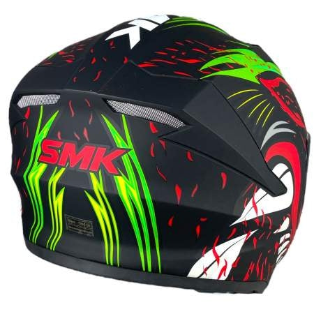  SMK- STELLAR ANIMAL DECORATED MATTE YELLOW(MA234) - SECURTEX MOTOR SL (t/a MaximoMoto)