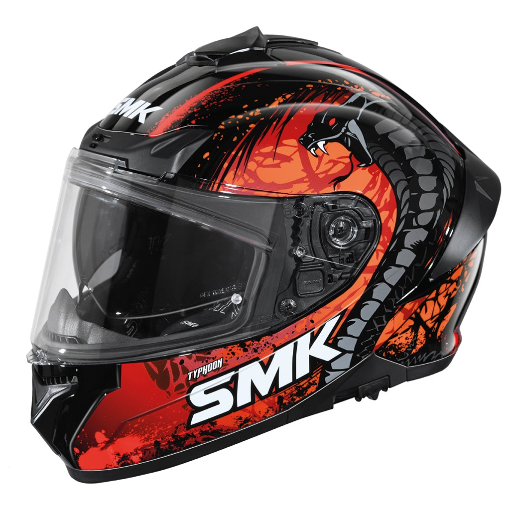 Smk Typhoon Glitter Reptile Decorated Touring Motorcycle Helmet (GL 273)