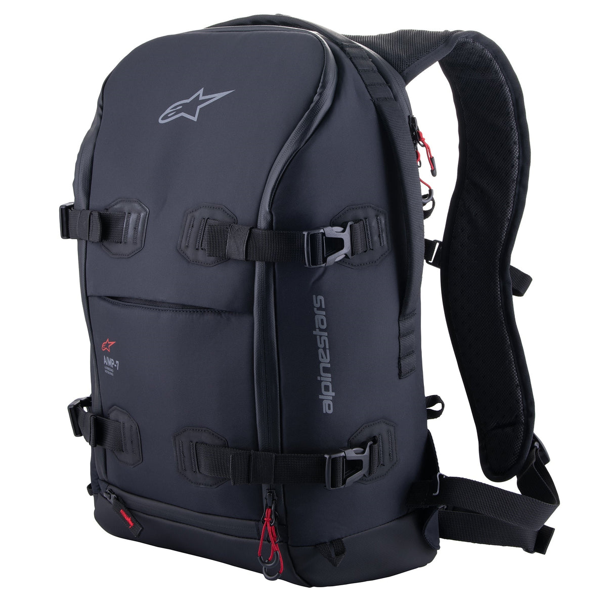 Alpinestars Amp-7 Motorcycle Backpack Black Black