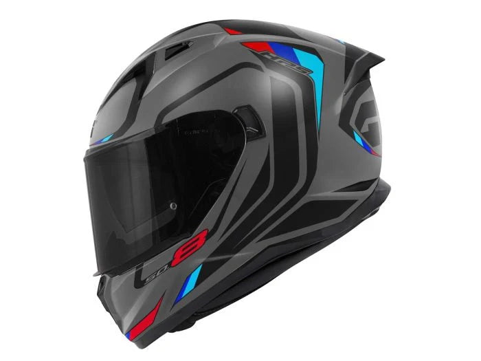 GIVI 50.8 MACH1 Full Face Motorcycle Helmet Matt Grey Black Red