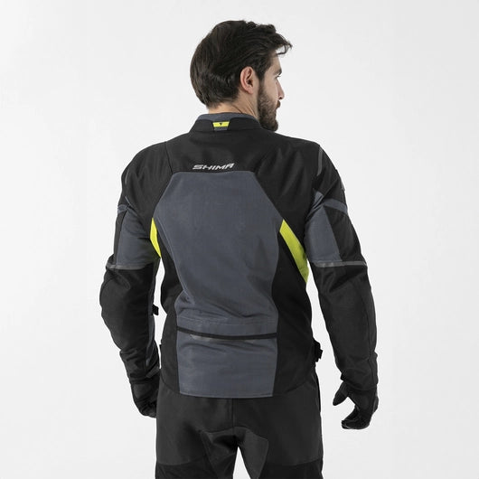 SHIMA RUSH 2.0 VENTED MEN'S MOTORCYCLE JACKET FLUO