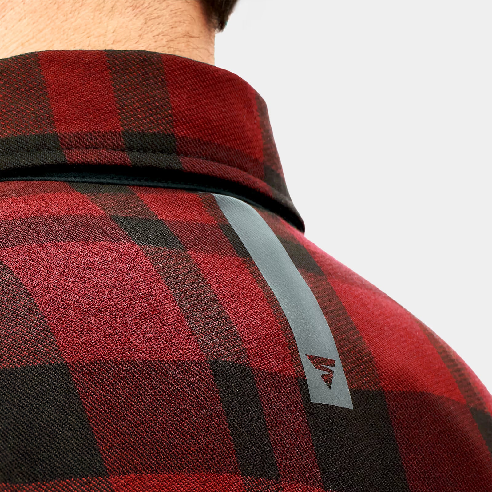 SHIMA RENEGADE 2.0 MEN MOTORCYCLE CHECKED SHIRT RED