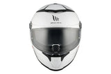 MT Thunder 4 SV Solid A0 Touring Motorcycle Full Face Helmet White Pearl Shiny - SECURTEX MOTOR S.L (t/a MaximoMoto)