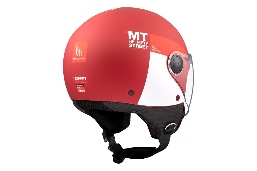 MT STREET S INBOARD C5 Matte Classic Style Jet Scooter Helmet