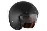 MT LE MANS 2 SV S SOLID A1 Open Face Motorcycle Helmet Glossy Black