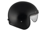 MT LE MANS 2 SV S SOLID A1 Open Face Motorcycle Helmet Glossy Black