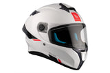 MT Targo S Solid A0 Pearl White Full Face Motorcycle Sport Helmet