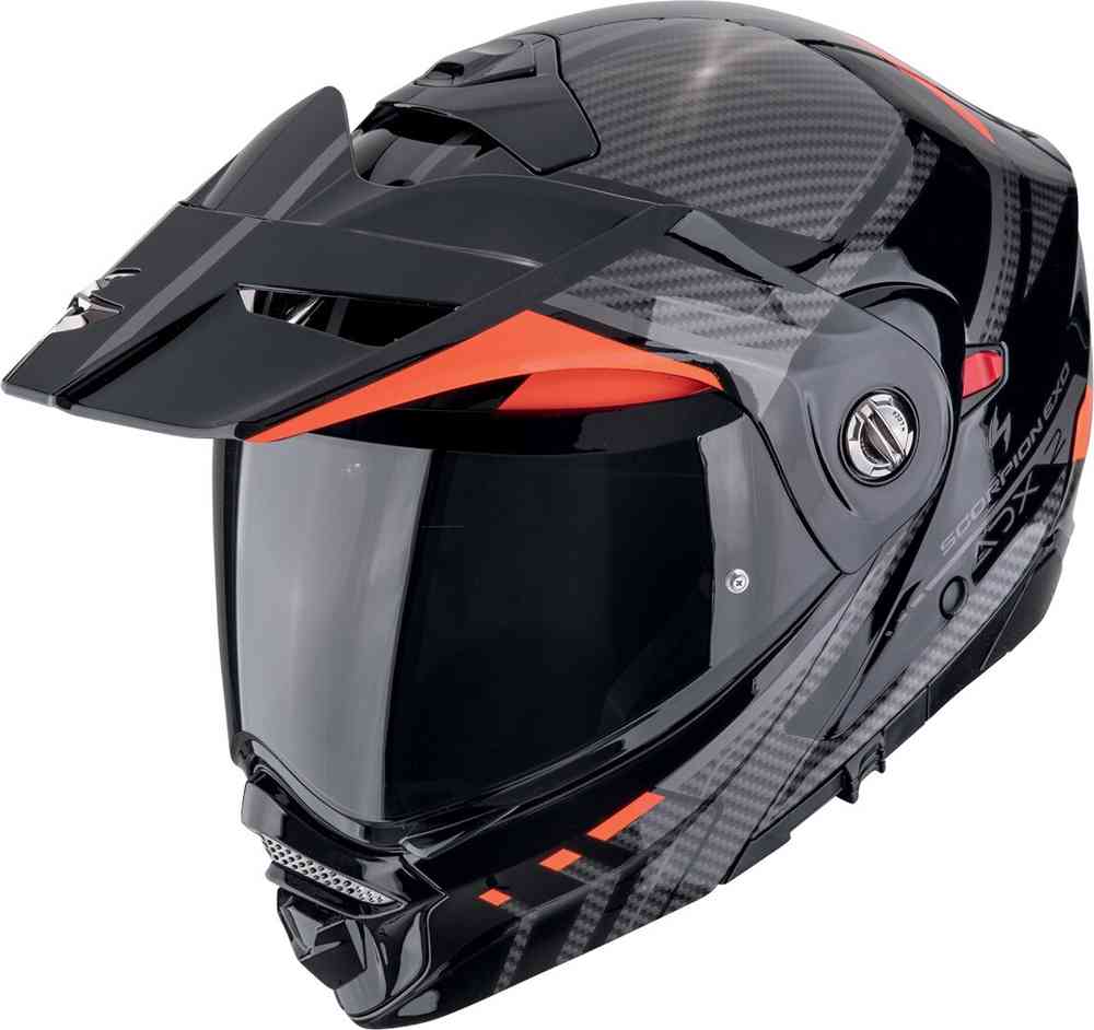 SCORPION ADX-2 LEWIS Adventure Motorcycle Helmet Black Red