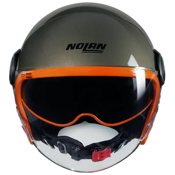 NOLAN N21 OCIO VISOR 349 open face motorbike helmet Stone orange