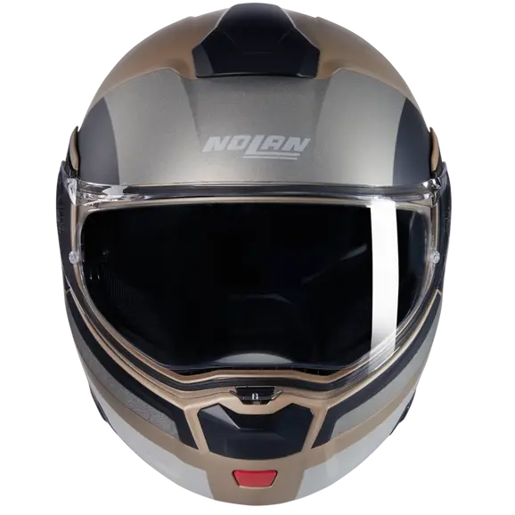 NOLAN N90-03 ROBOTO 347 Motorcycle Modular Helmet Sand Stone Black
