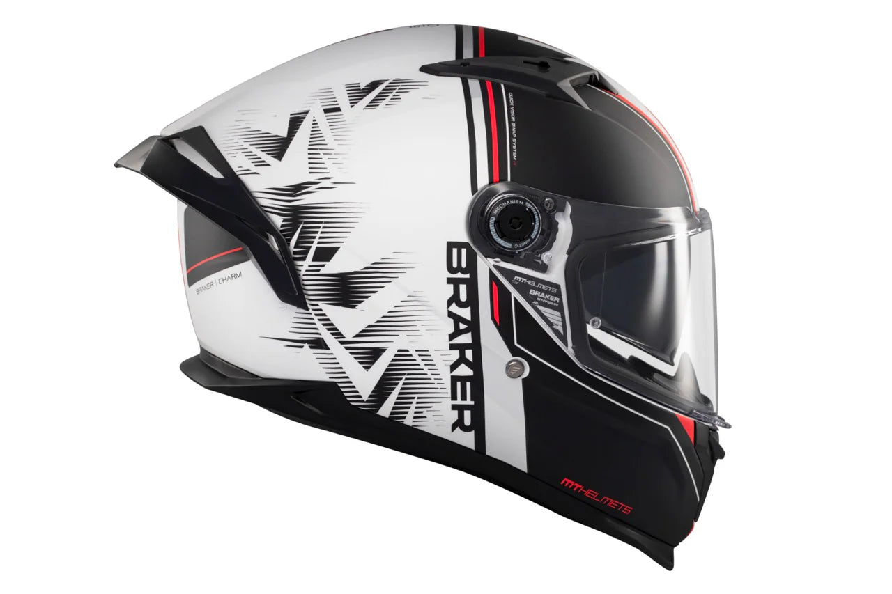 MT Braker SV Charm A1 Sport Full Face Motorcycle Helmet Matte