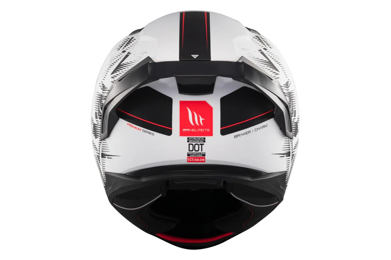 MT Braker SV Charm A1 Sport Full Face Motorcycle Helmet Matte