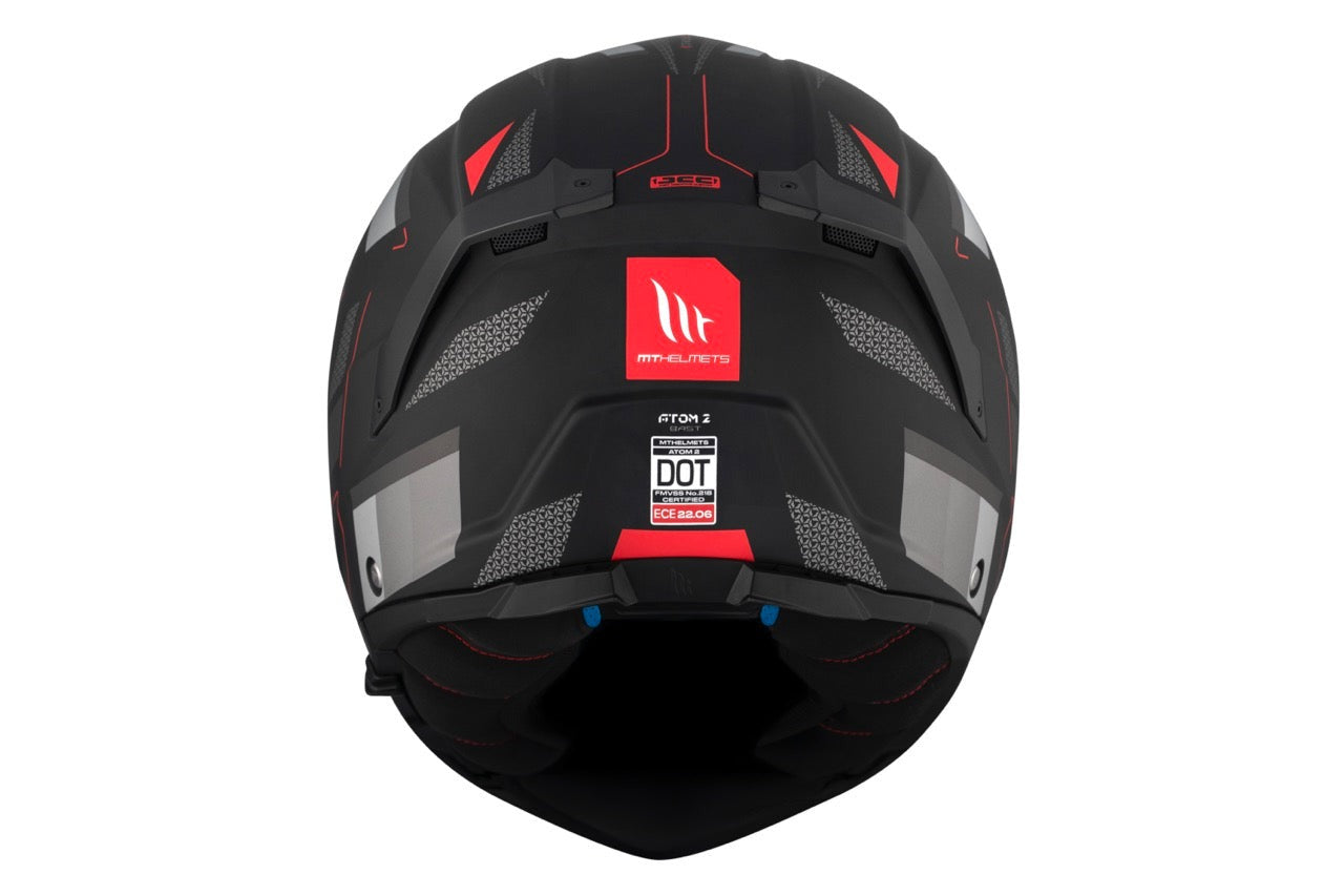 MT Atom 2 Sv Bast D5 mate on Carretera Casco modular motocicleta - CASCO