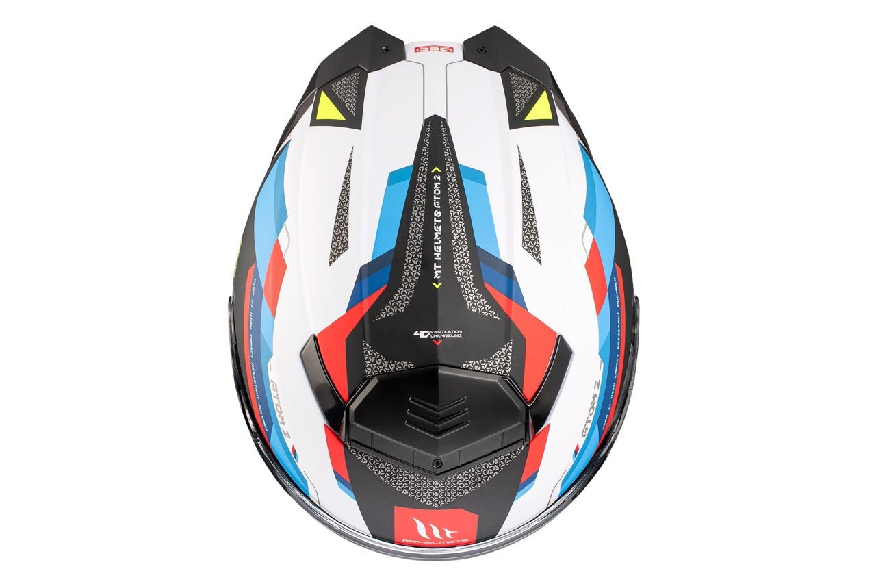  MT Atom 2 Sv Bast A0 Gloss Pearl Flip-Up Motorcycle Helmet - SECURTEX MOTOR SL (t/a MaximoMoto)