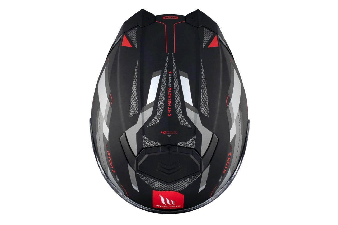 MT Atom 2 Sv Bast D5 mate on Carretera Casco modular motocicleta - CASCO