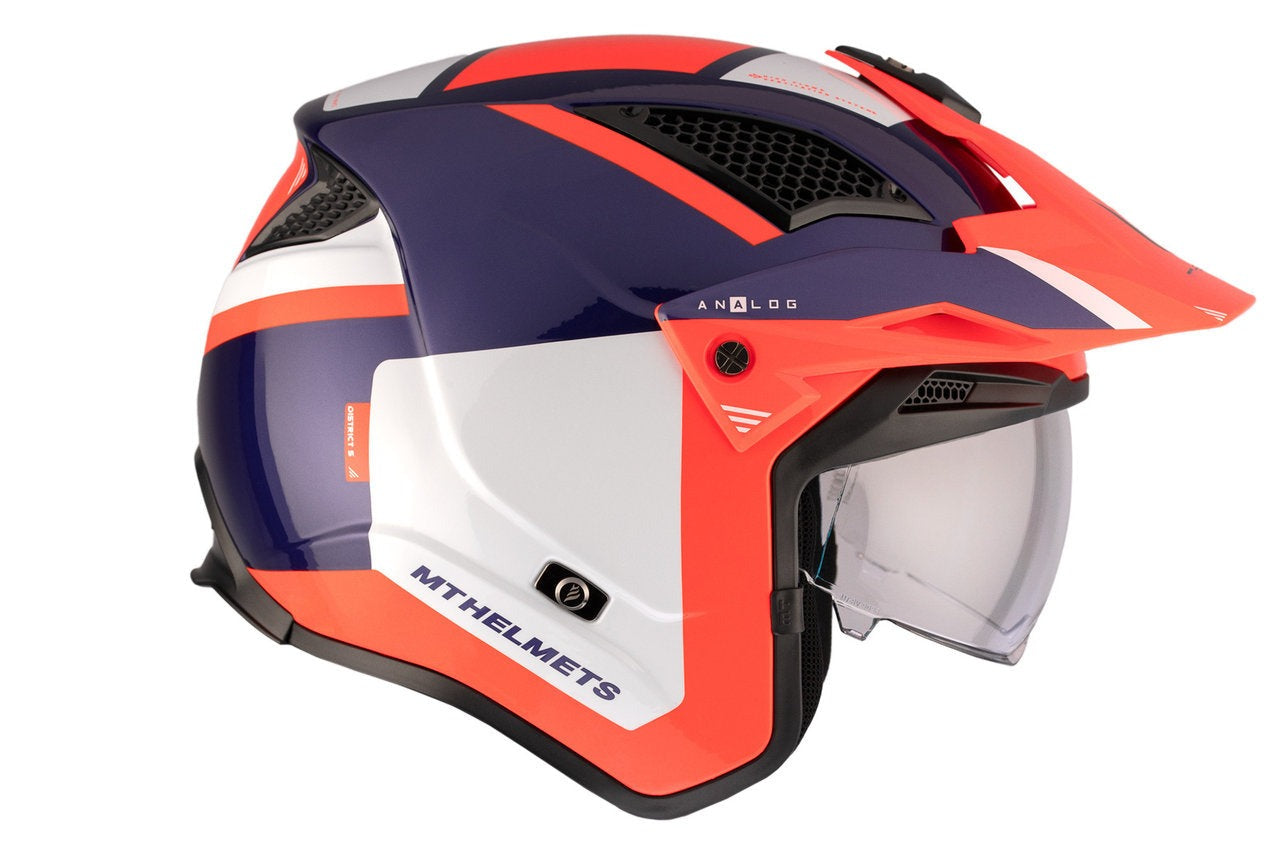 MT District Sv S Analog D5 Dual Sport Motorcycle Helmet