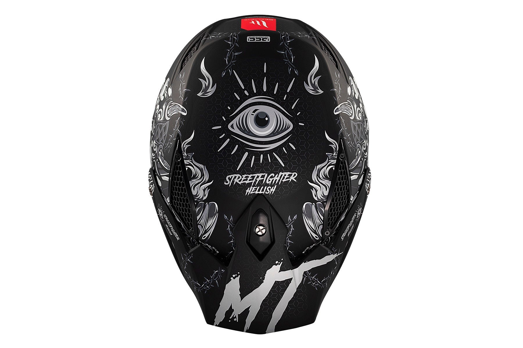 MT Streetfighter S SV Hellish B2 Matte Dual Sport Motorcycle Helmet