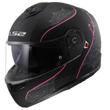  LS2 HELMET FF908 STROBE II LUX M.BLACK PINK-06 - SECURTEX MOTOR SL (t/a MaximoMoto)