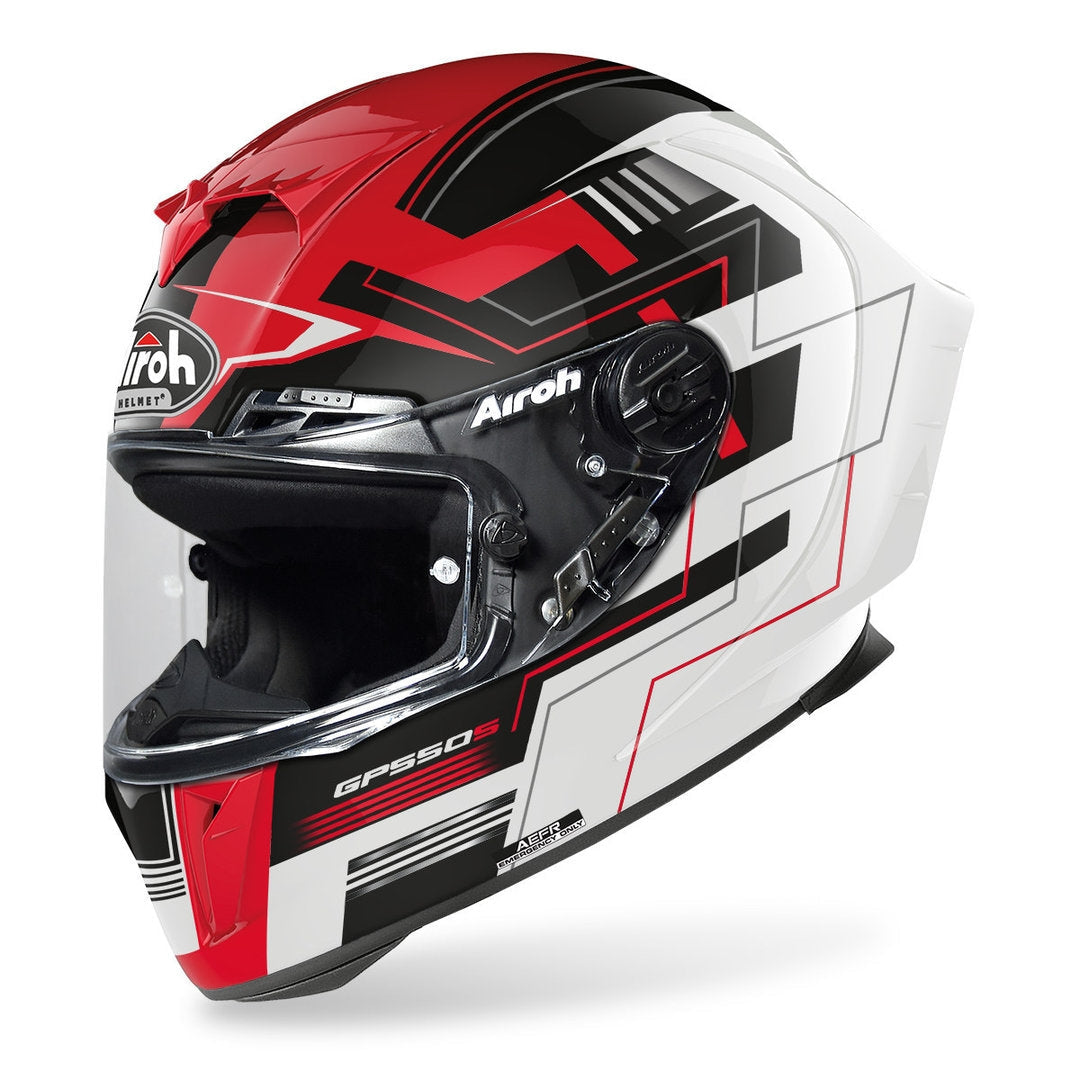 AIROH - GP550 S CHALLENGE RED GLOSS HELMETS