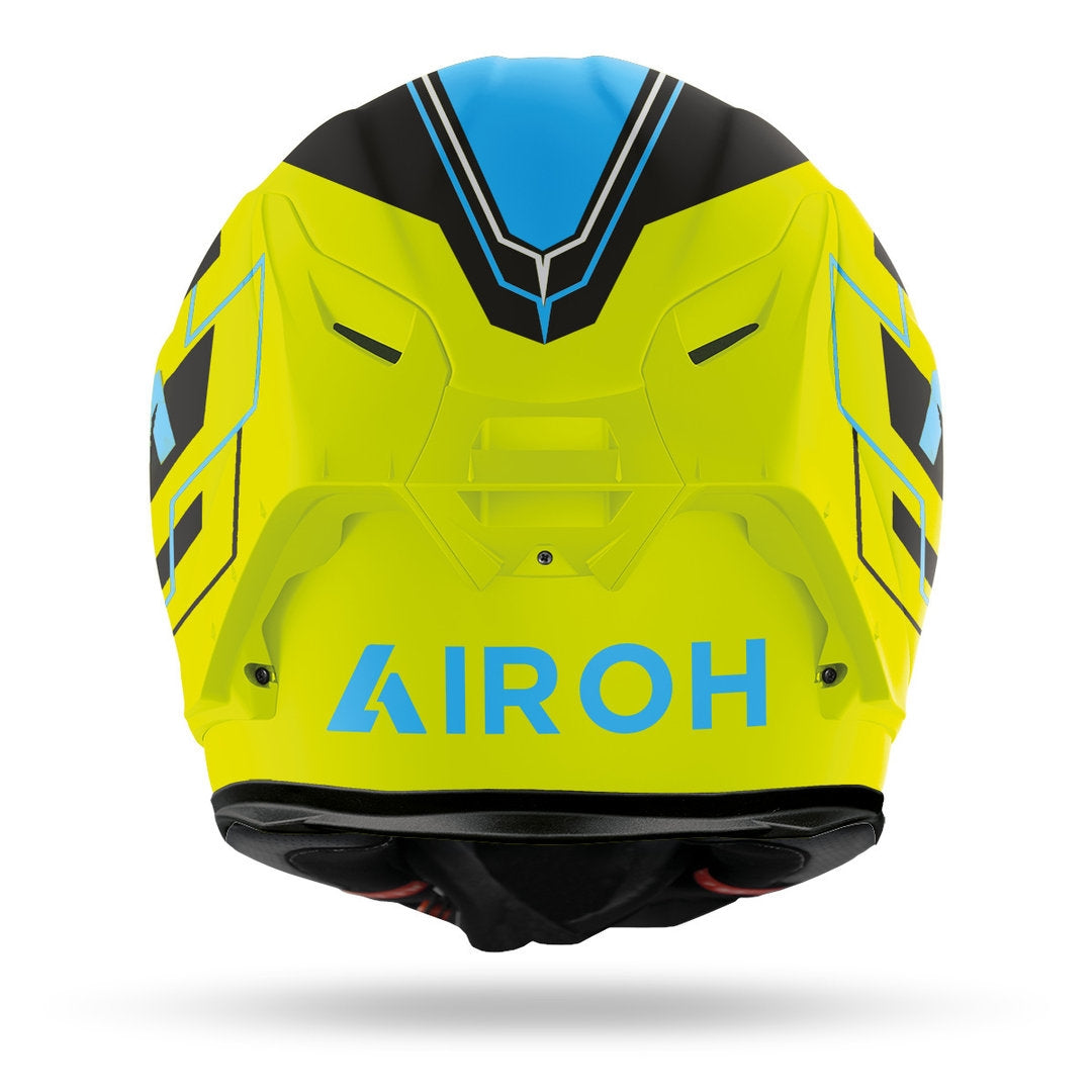 AIROH - HELMETS GP550 S CHALLENGE BLUE/YELLOW MATT