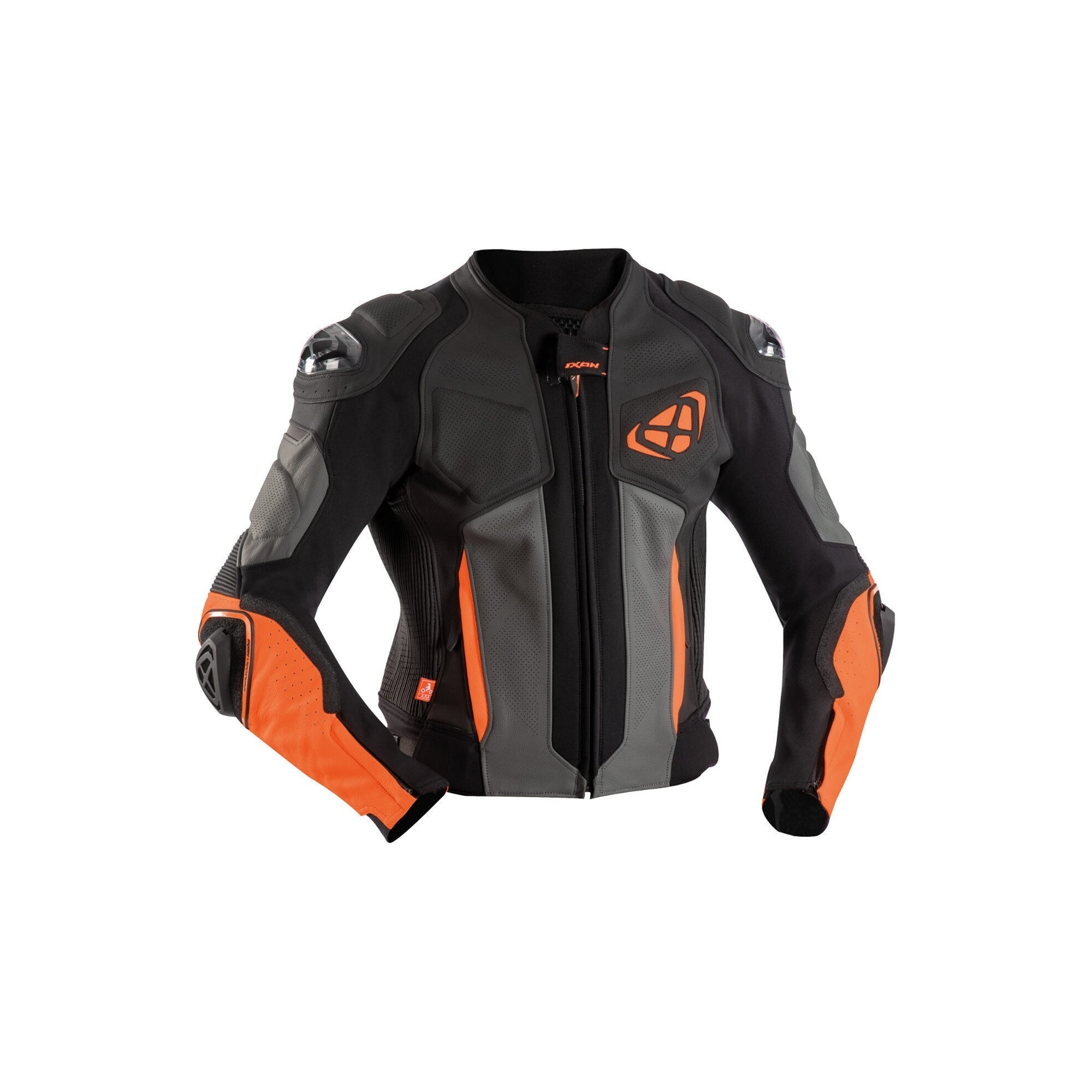  IXON- VENDETTA JKT EVOBLACK/ANTHRACITE/ORANGE JACKETS - SECURTEX MOTOR SL (t/a MaximoMoto)