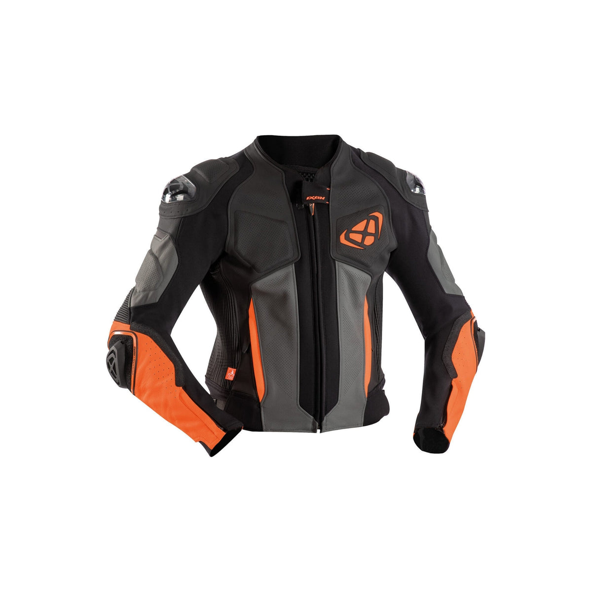  IXON- VENDETTA JKT EVOBLACK/ANTHRACITE/ORANGE JACKETS - SECURTEX MOTOR SL (t/a MaximoMoto)