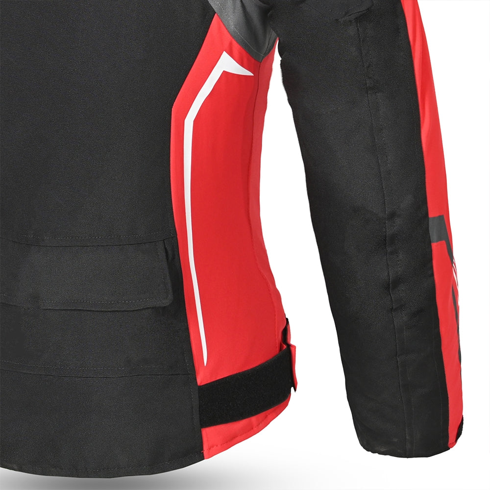  BELA - Elanur Lady Textile Jacket Black/Anthracite/Red - SECURTEX MOTOR SL (t/a MaximoMoto)