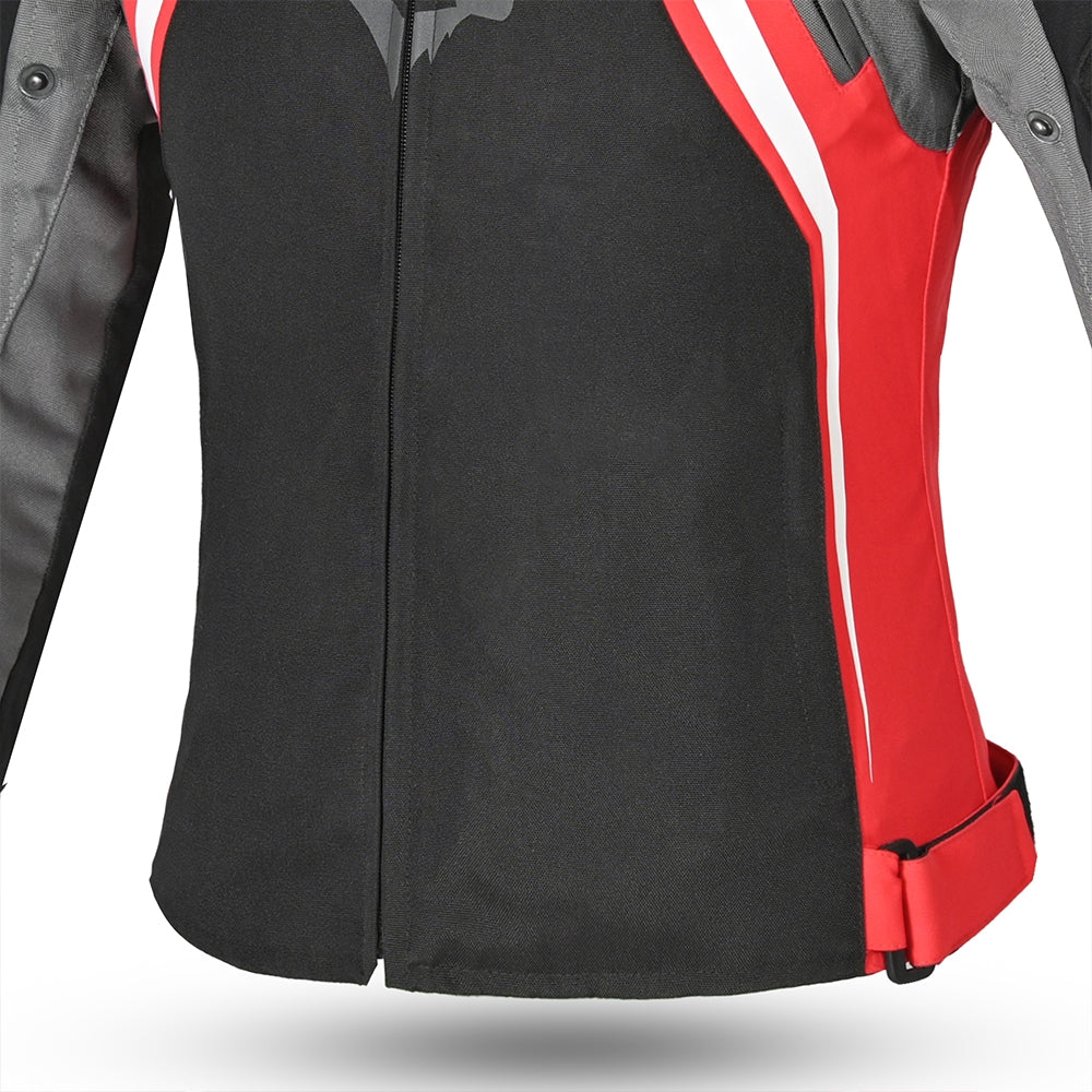  BELA - Elanur Lady Textile Jacket Black/Anthracite/Red - SECURTEX MOTOR SL (t/a MaximoMoto)