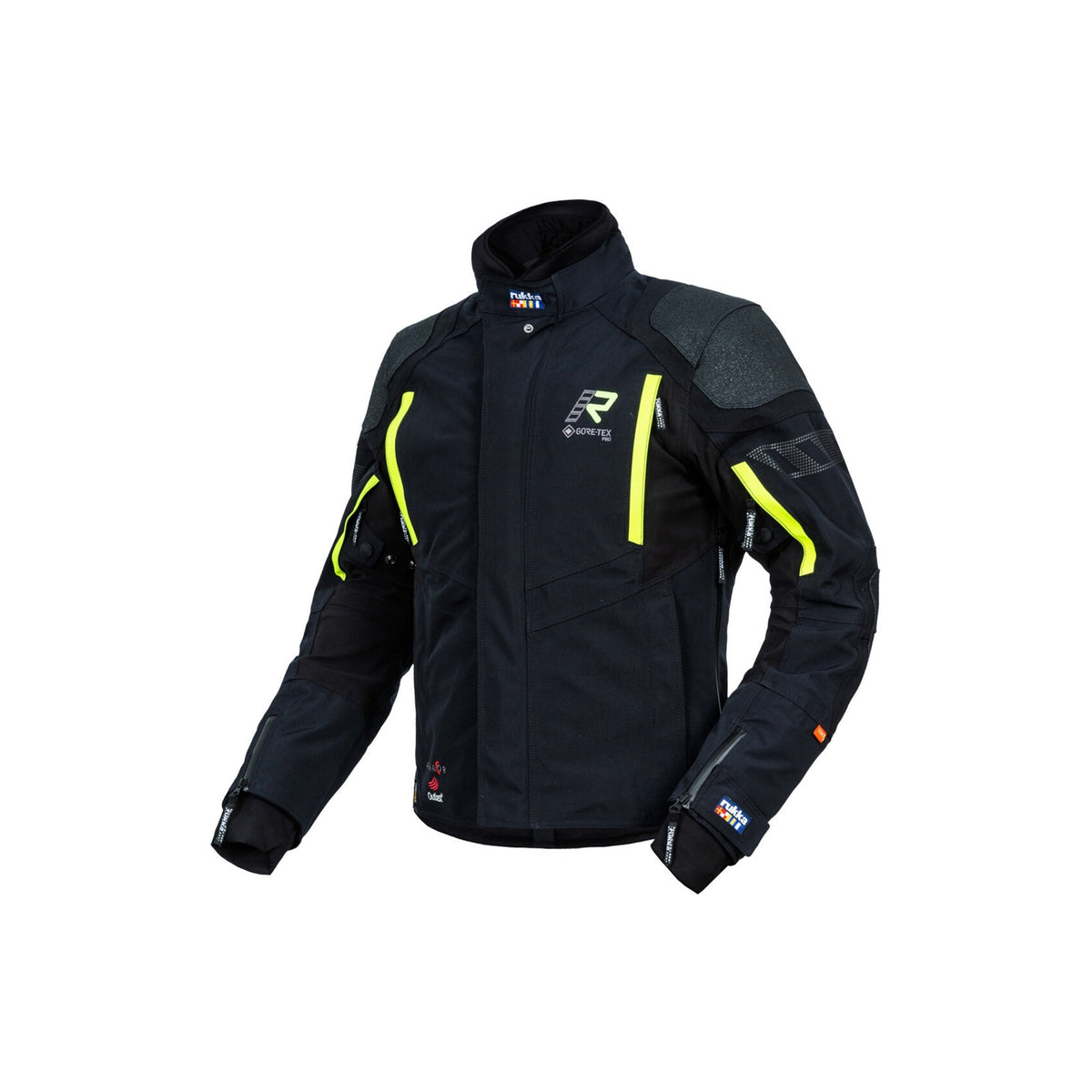  RUKKA - SHIELD-RD JACKET BLACK/FLUOR - SECURTEX MOTOR SL (t/a MaximoMoto)