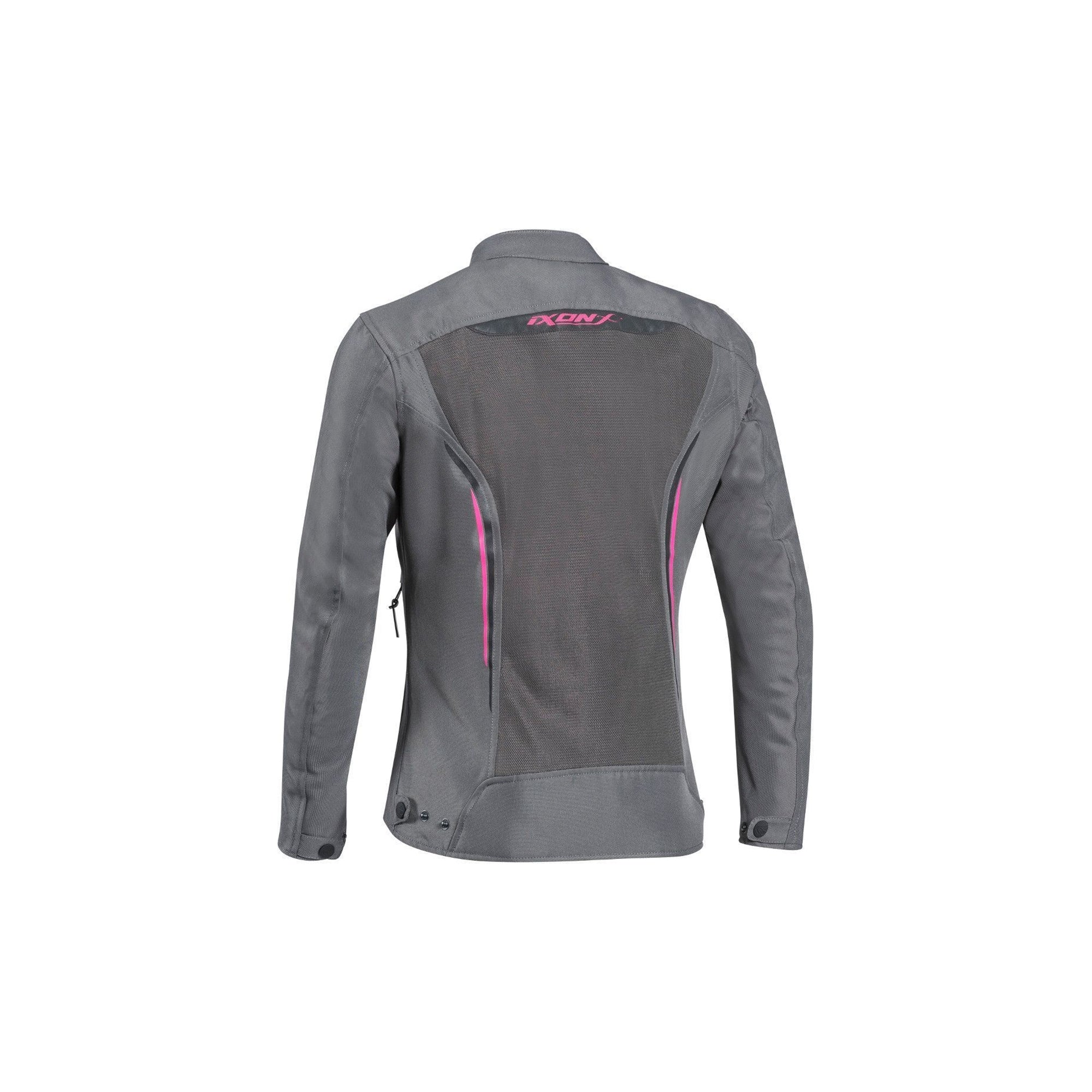  IXON-COOL AIR LADY GRAY/FUSCHIA JACKET - SECURTEX MOTOR SL (t/a MaximoMoto)