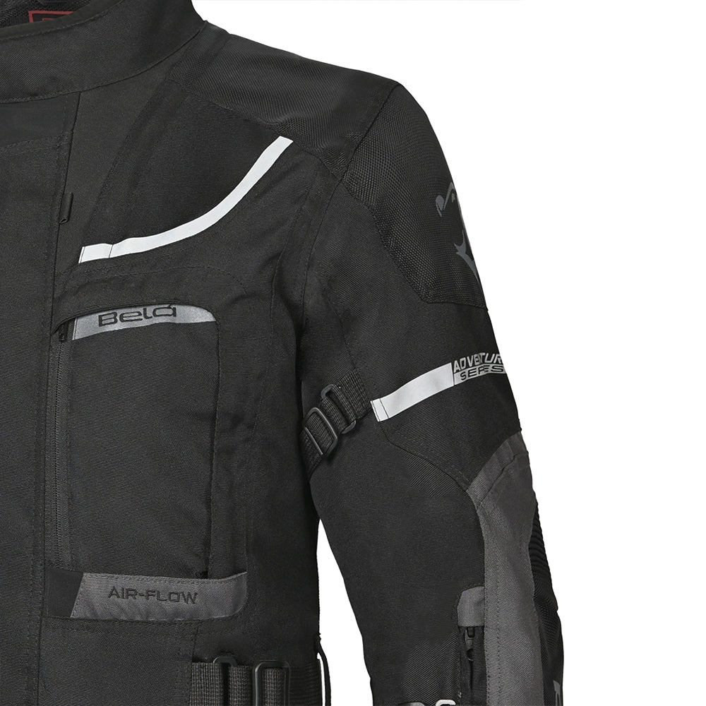 BELA - TRANSFORMER 3IN1 MEN MOTOCYCLE TEXTILE JACKET BLACK ANTHRACITE