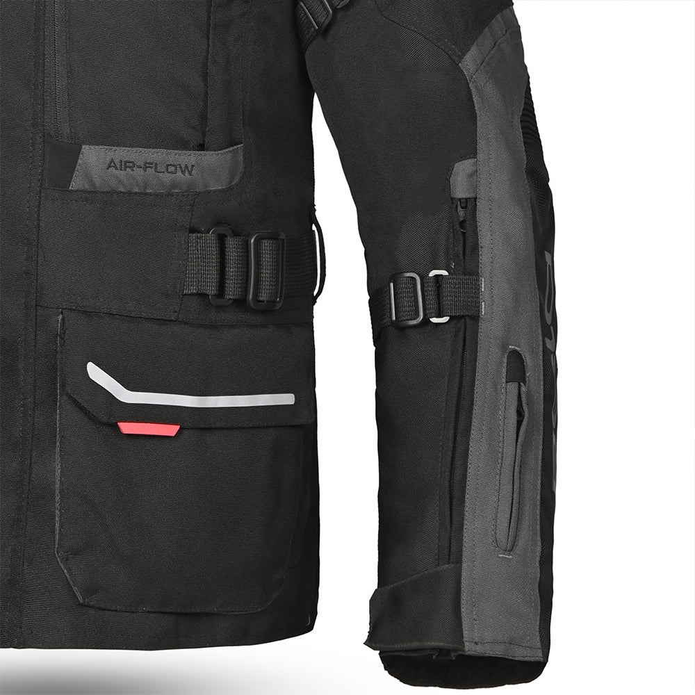 BELA - TRANSFORMER 3IN1 MEN MOTOCYCLE TEXTILE JACKET BLACK ANTHRACITE