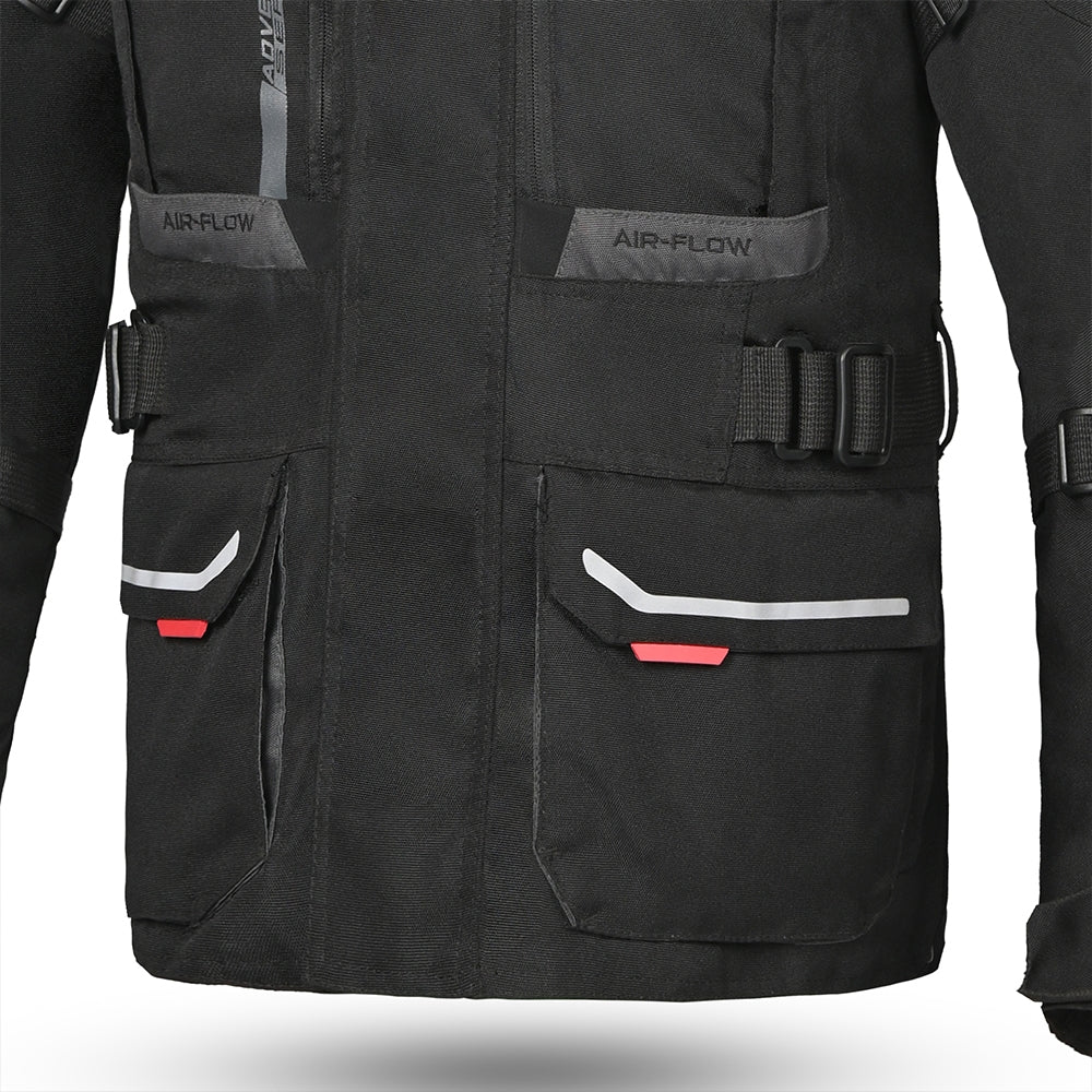 BELA - TRANSFORMER 3IN1 MEN MOTOCYCLE TEXTILE JACKET BLACK ANTHRACITE