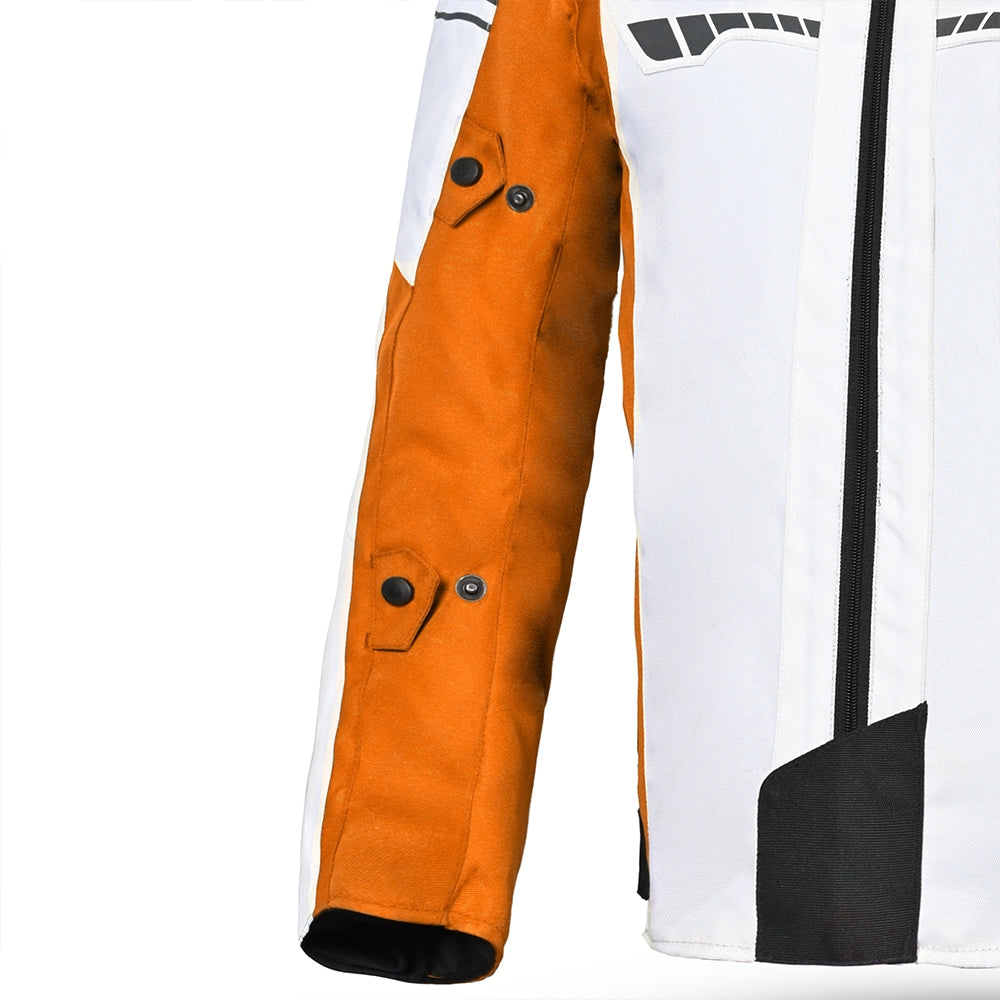  SHUA - IMMORTAL MAN ICE/ORANGE/BLACK TEXTILE JACKET - SECURTEX MOTOR SL (t/a MaximoMoto)
