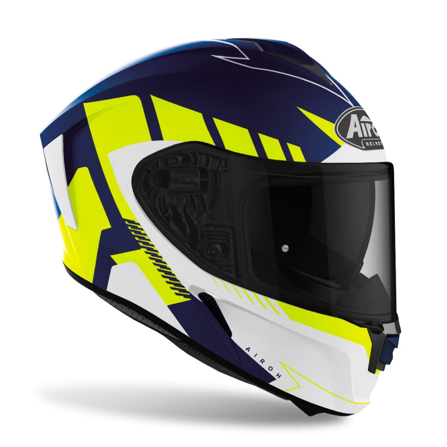 AIROH - SPARK RISE BLUE/YELLOW MATT HELMETS