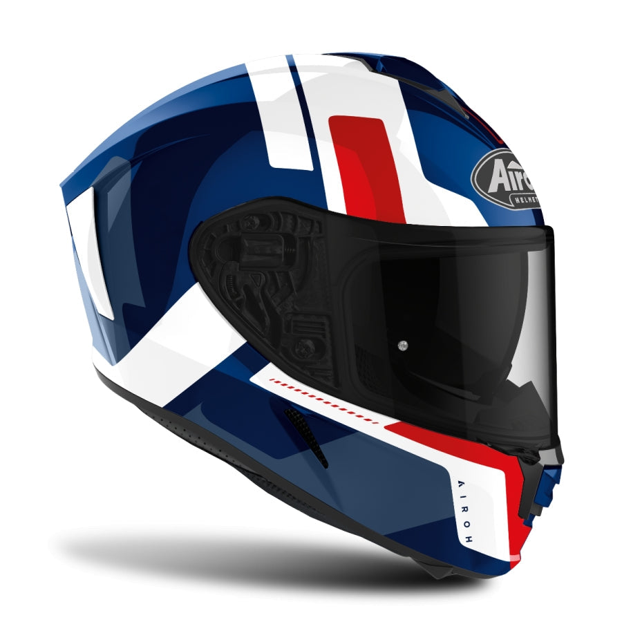 AIROH - SPARK SHOGUN BLUE/RED GLOSS HELMETS