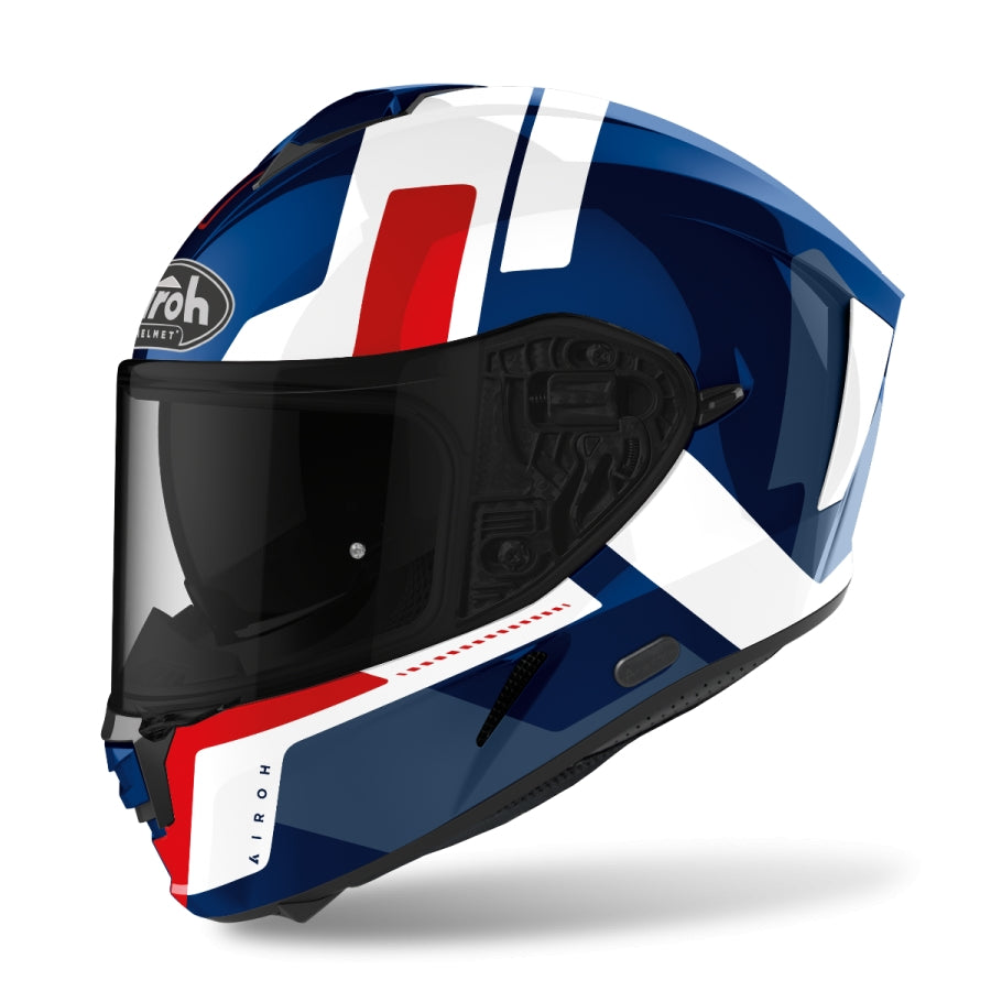 AIROH - SPARK SHOGUN BLUE/RED GLOSS HELMETS