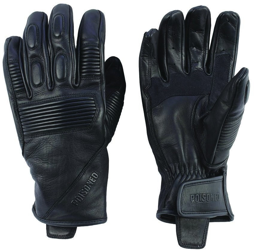  Poisoned - Phantom Leather Gloves Black - SECURTEX MOTOR SL (t/a MaximoMoto)
