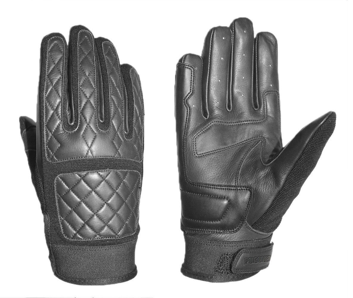  Poisoned - Season Prima Leather/Textile Gloves Black - SECURTEX MOTOR SL (t/a MaximoMoto)