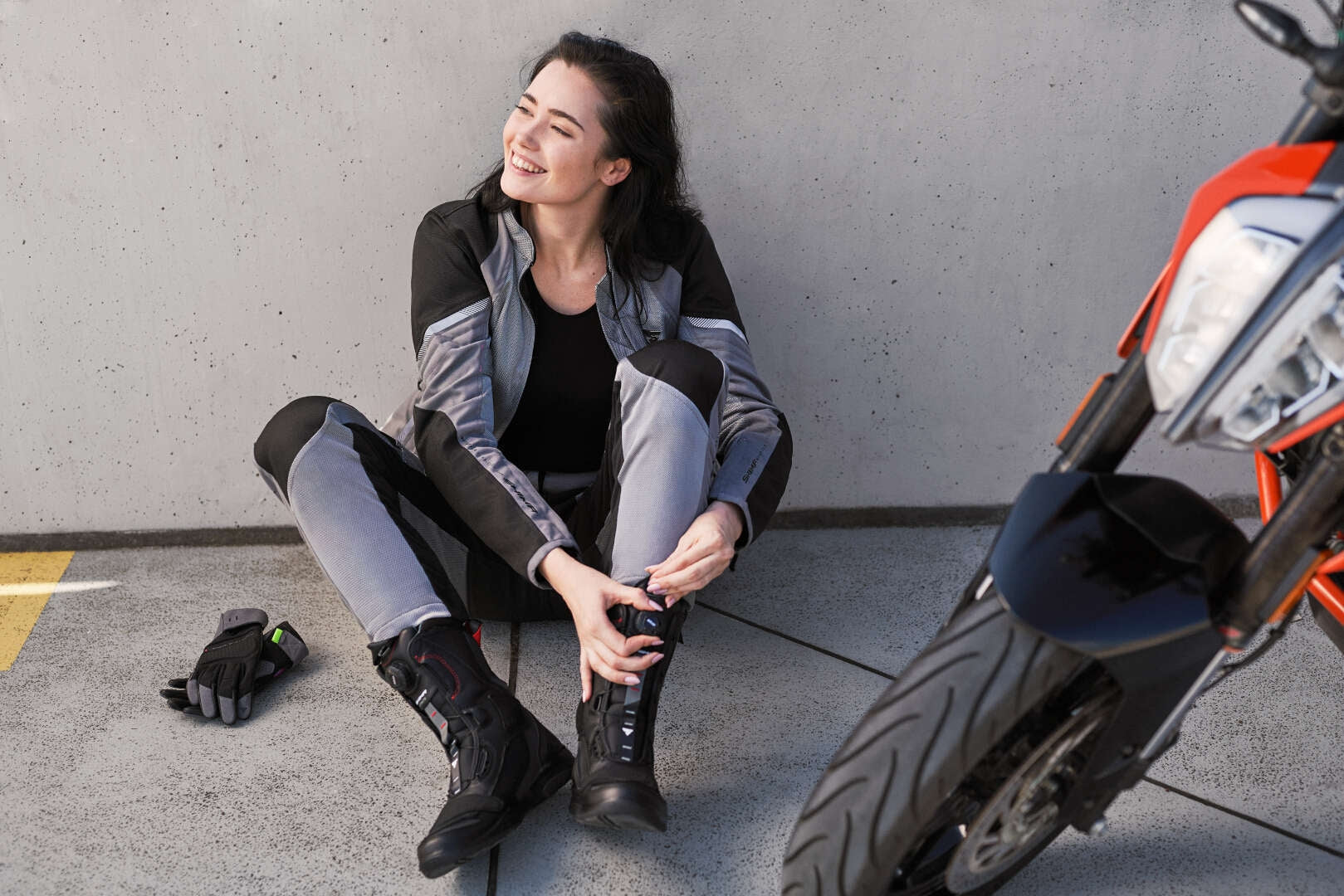 SHIMA STRATO LADY BOOTS NEGRO ROJO - SECURTEX MOTOR SL (t/a MaximoMoto)