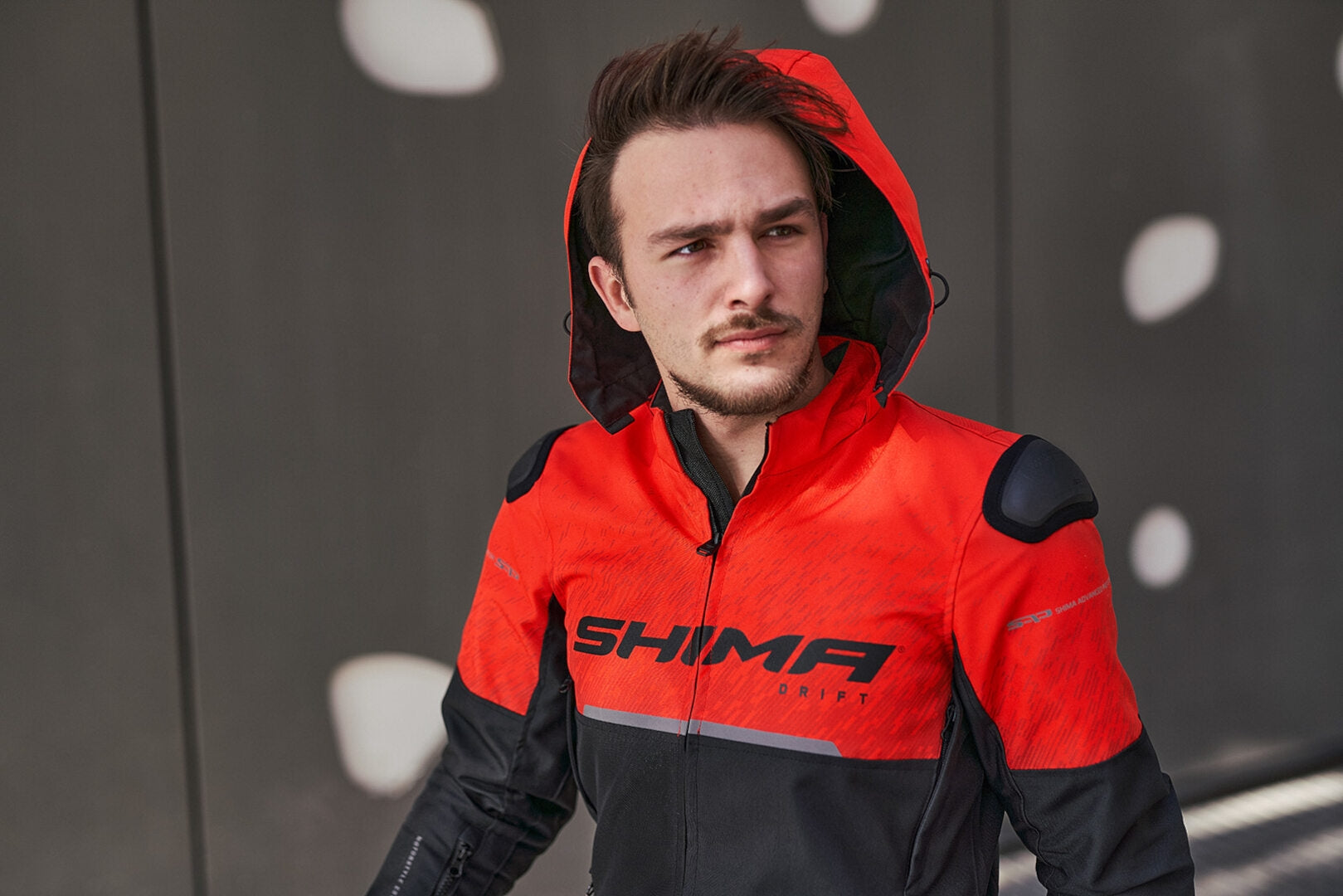 SHIMA DRIFT MEN MOTORCYCLE JACKET RED