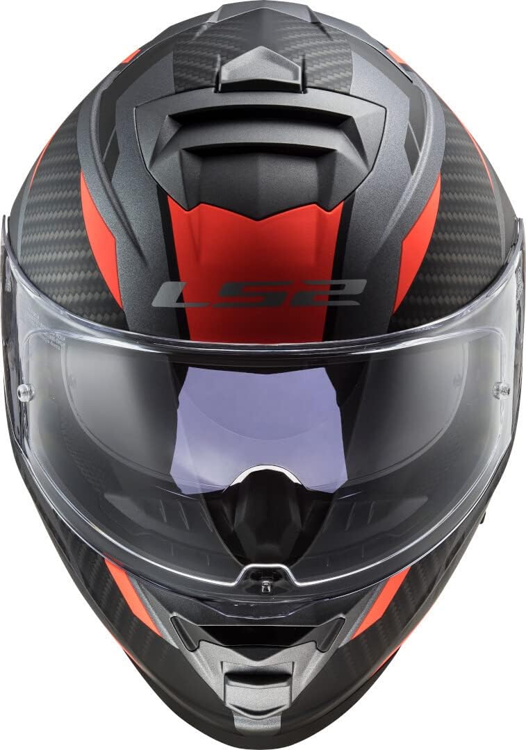 LS2 FF800 STORM FULL FACE HELMETS II RACER M.TITANIUM ORANGE-06 