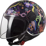  LS2 OF558 SPHERE LUX BLOOM BLUE PINK - SECURTEX MOTOR SL (t/a MaximoMoto)