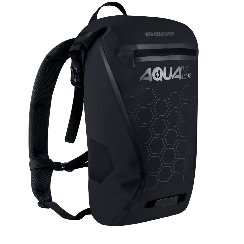 Oxford Aqua V 12 Backpack Black - MaximomotoUK