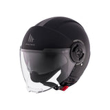 MT Viale SV S Solid A1 Matt Black On Road Open face Helmet 