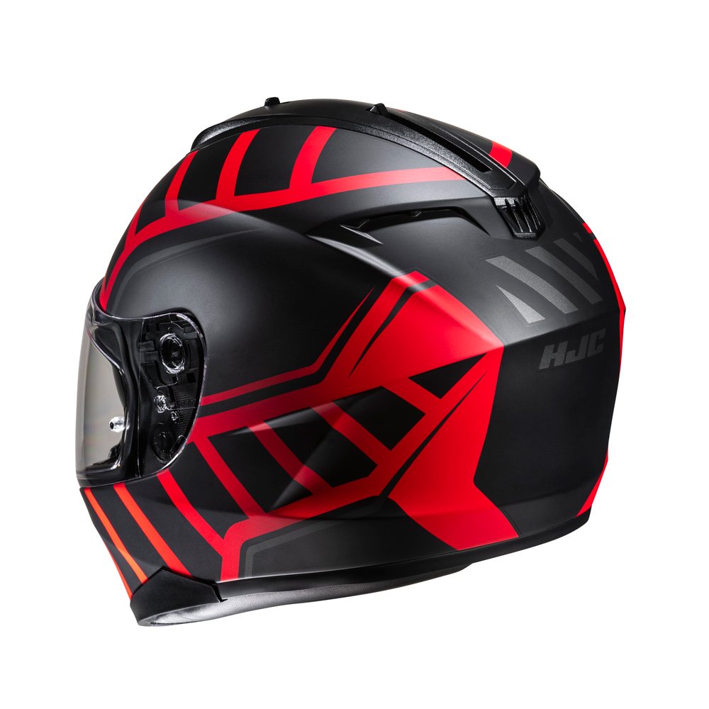 HJC C70N Holt MC1SF Red Motorcycle Helmet - MaximomotoUK