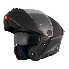 MT Atom 2 Solid Matt Black Flip up Helmet 