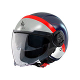 MT Viale SV in Gloss Blue Silver Open Face Helmet 