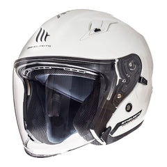 MT Avenue White Open Face Motorcycle Helmet in Every Ride 