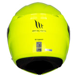 MT Storm Solid Fluo Yellow Flip up Helmet 